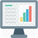 Bar Chart Monitor Icon