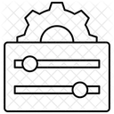 Bar Chart Graph Setting Icon