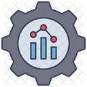 Bar Chart Graph Setting Icon