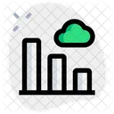 Bar Chart Cloud  Icon