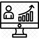 Bar growth chart  アイコン