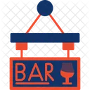 Bar Sign Board  Icon