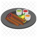 Barbeque Kebab Bbq Stick Grilled Meat Icon