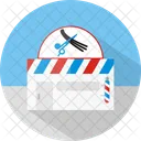 Barbershop Building Cream Icon