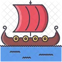 Barco Drakkar Vikingo Icono