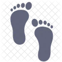 Barefoot Footprint Footstep Icon