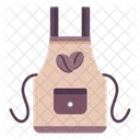 Barista apron  Icono