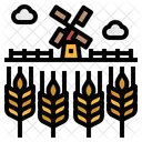 Field Landscape Scenery Icon