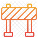 Construcao De Aviso Barreira Bloqueio Ícone