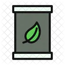 Eco Barrel Leaf Icon