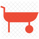 Barrow Hand Wheelbarrow Icon