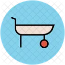 Barrow Hand Wheelbarrow Icon