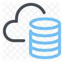 Base De Datos Nube Red Icono