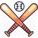 Baseball Bat Ball Icon