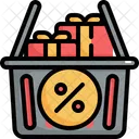 Basket Present Black Friday Icon