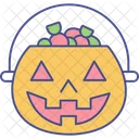 Basket Candies Halloween Shopping Icon