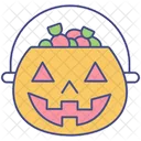 Basket Candies Halloween Shopping Icon