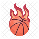 Basketball Fire Flaming Basketball Flame Ball Icon