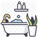 House Bathtub Interior Icon