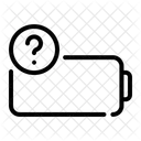 Battery Status Low Battery Error Icon