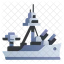 Battleship Warship Cannon Icon