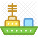 Battleship Military Ship Icon