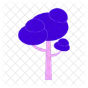 Baum flauschig  Symbol