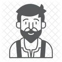 Bavarian Man Oktoberfest Icon