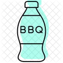 Bbq Sauce Bottle Color Shadow Thinline Icon 아이콘