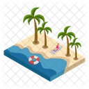 Beach Sand Ocean Icon