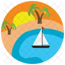 Oasis Boat Sundown Icon