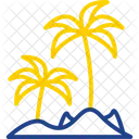 Beach Island Ocean Icon