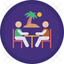 Beach Business Meeting Meeting Icon