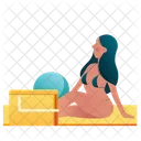 Picnic Bikini Girl Icon