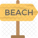 Beach signboard  Icon