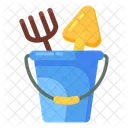 Mud Bucket Sand Toys Kids Plaything Icon