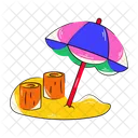 Beach Umbrella Beach Parasol Beach Shade Icon