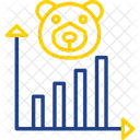 Bear Decreasing Economy Icon