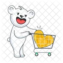 Bear Shopping  Icon