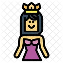 Beauty Pageant Woman Crown Icon