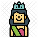 Beauty Pageant Woman Crown Icon