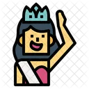 Beauty Pageant Woman Crown Icon