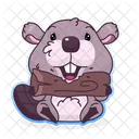 Beaver Eat Wood  Icon