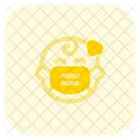 Amor De Bebe Emoji Con Mascarilla Emoji Icono