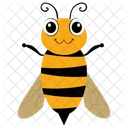 Cartoon Bee Honey Bee Bumblebee Icon