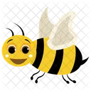 Cartoon Bee Honey Bee Bumblebee Icon