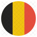 Belgica Bandera Circulo Icono