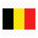 Belgica Bandera Pais Icono