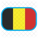 Belgica Pais Bandera Icono