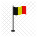 Belgien Flagge Flagge Land Symbol